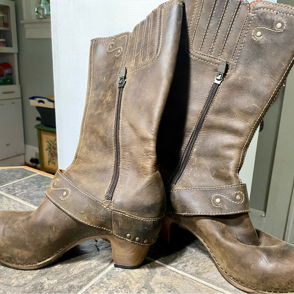 Brown Leather Stevie Nicks Boots